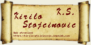 Kirilo Stojčinović vizit kartica